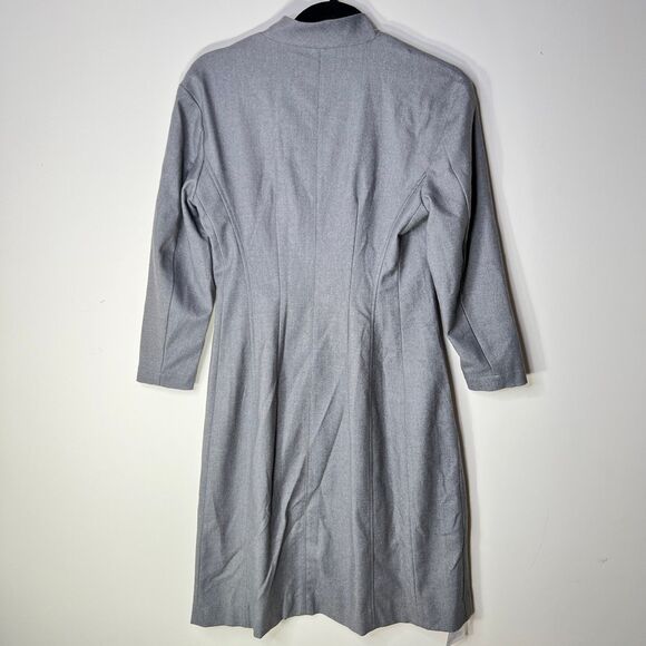 M.M. LaFleur The Scarlet Dress Size 4 Flannel Gray Long sleeves Sheath - Picture 4 of 7